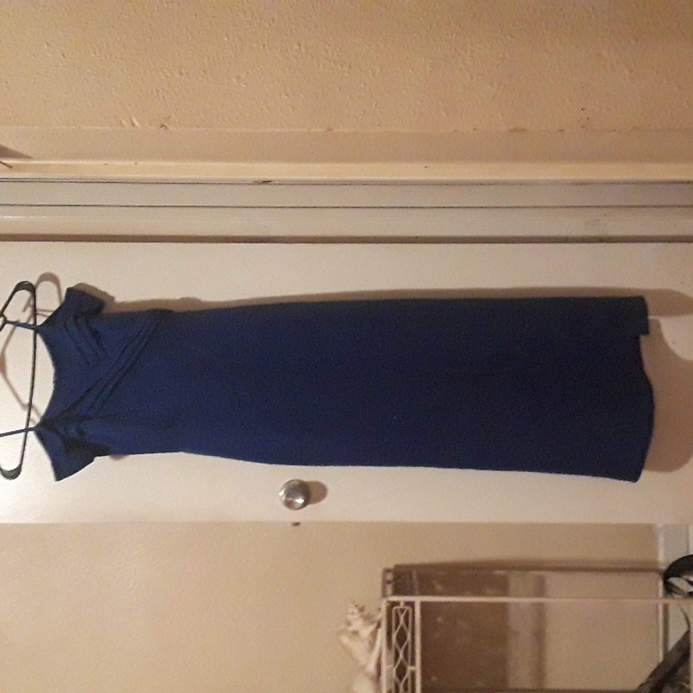 Royal blue good prom or wedding dress size 4 womens floor length